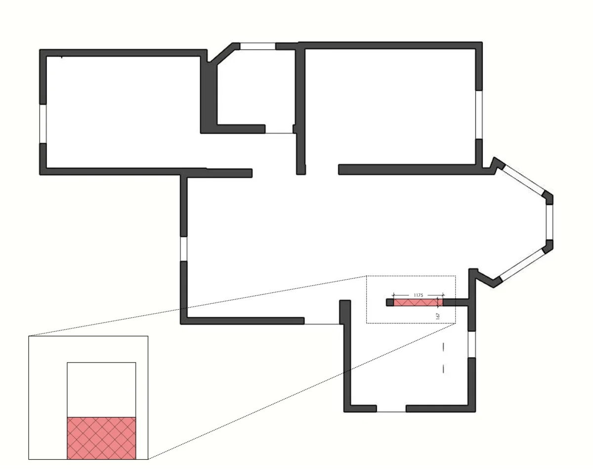 Планировка загородного дома 64 кв.м г. Домодедово — планировка