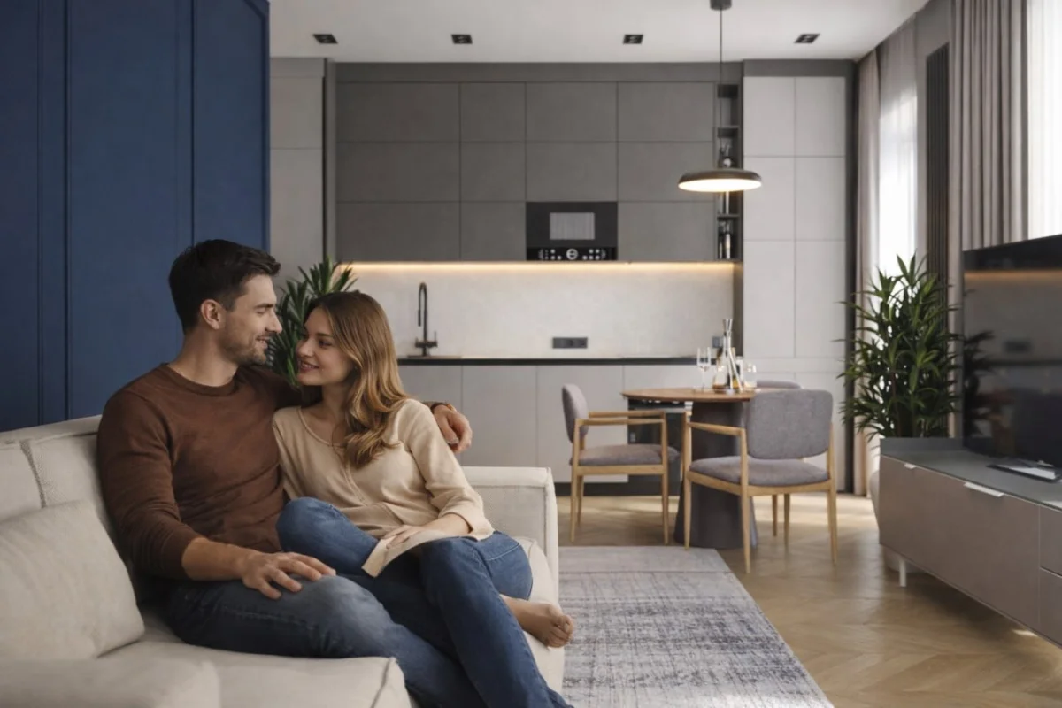 Кухня-гостиная 20м² — планировка